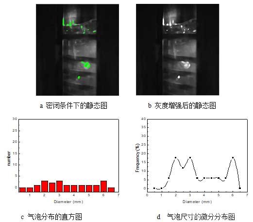 密閉條件下氣泡分布