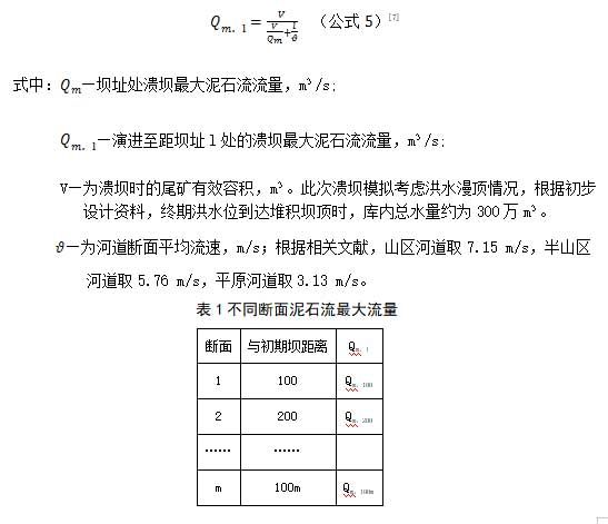 各斷面最大流量計算