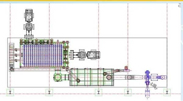 單套碳渣焙燒系統(tǒng)工藝平面布置圖
